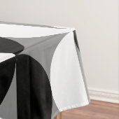 Midcentury patroon schalen zwart wit tafelkleed (Voorbeeld)