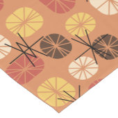 Midcentury Pattern Oblongs Autumn Orange Korte Tafelloper (Hoek)