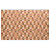 Midcentury Pattern Oblongs Autumn Orange Stof (Yard (91,4 cm))