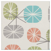 Midcentury Pattern Oblongs Colorful Multicolored Stof (Close Up)