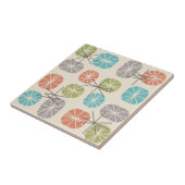 Midcentury Pattern Oblongs Colorful Multicolored Tegeltje (Zijkant)