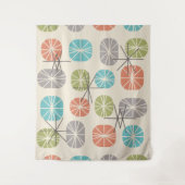 Midcentury Pattern Oblongs Colorful Multicolored Wandkleed (Voorkant)