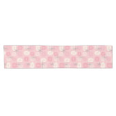 Midcentury Pattern Oblongs Pink Vanilla Korte Tafelloper (Horizontaal)