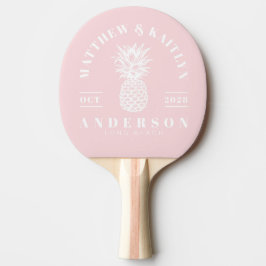 MidCentury Roze Fluisterster Tropische Ananas Brui Tafeltennisbatje