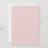 Midcenty Modern Roze Kerstfeest Kaart (Achterkant)