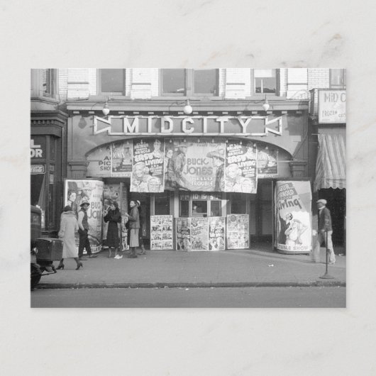 Midcity Bioscoop, 1937 Briefkaart (Voorkant)