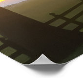 Middag Bewolkte Zonsondergang Poster (Hoek)