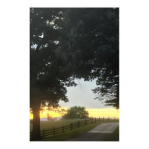 Middag Bewolkte Zonsondergang
