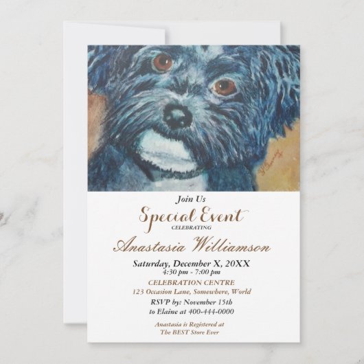 MIDDAG FEEST UITNODIGING (Voorkant)