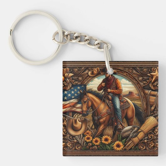 Middag Gallop Sleutelhanger (Voorkant)