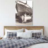 Middag in de Franse Rivièra Cannes in de jaren 193 Canvas Afdruk (Insitu (Slaapkamer))