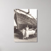 Middag in de Franse Rivièra Cannes in de jaren 193 Canvas Afdruk (Voorkant)