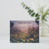 MIDDAG IN HET BRIEFKAART VAN BARCELONA (Staand voorkant)