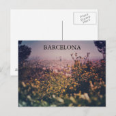 MIDDAG IN HET BRIEFKAART VAN BARCELONA (Voorkant / Achterkant)