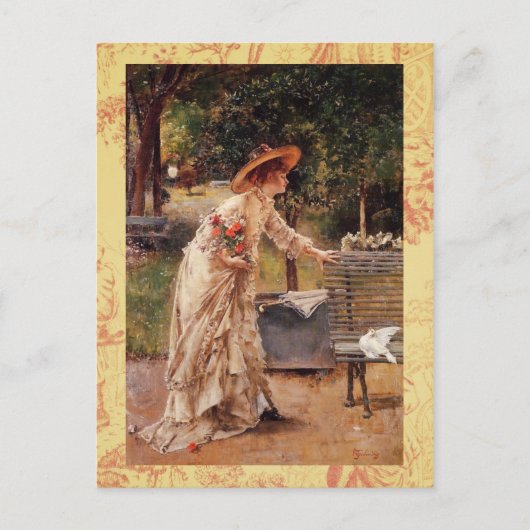 middag in het park briefkaart (Voorkant)