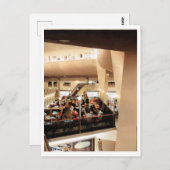 Middag in het Winkelcentrum, jaren 60 Inspired Vin Briefkaart (Voorkant / Achterkant)