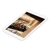 Middag in het winkelcentrum, jaren zestig geïnspi magneet (Linkerzijde)