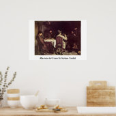 middag in ornans door Gustave Courbet Poster (Keuken)