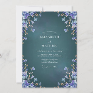 Middag Lavendel Loof Eucalyptus Bruiloft Kaart