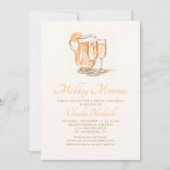 Middag Mimosas Bridal Luncheon Douche Uitnodiging (Voorkant)