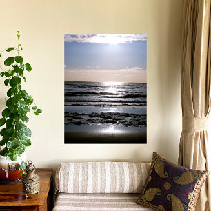 middag om 12.00 uur, strand North Holland Perfect Poster