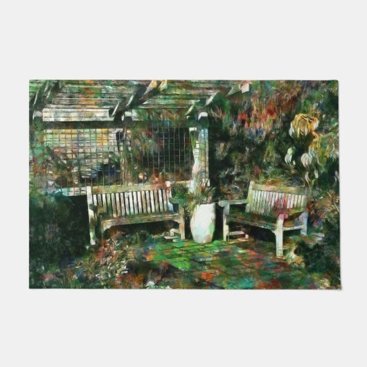 Middag op de Patio Deurmat (Voorkant)