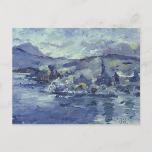 middag op het Lucerne-meer, 1924 Briefkaart (Voorkant)