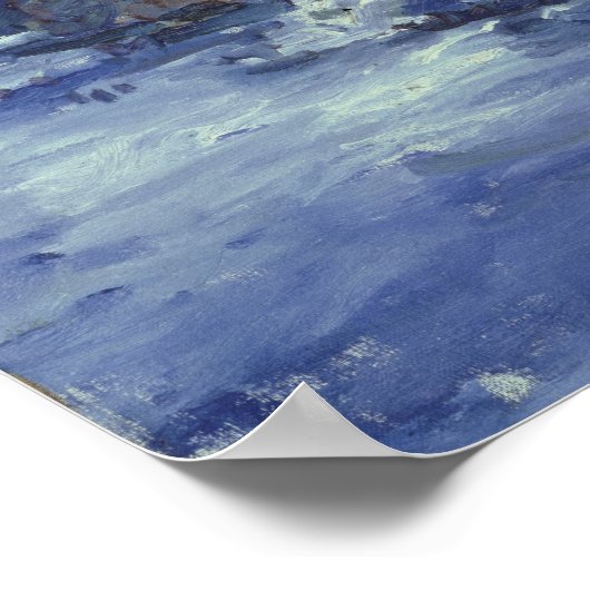 middag op het Lucerne-meer, 1924 Poster (Hoek)