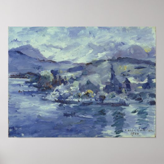 middag op het Lucerne-meer, 1924 Poster (Voorkant)