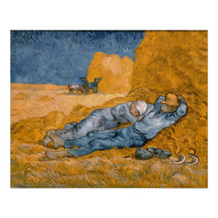 Middag – Rust van het werk door Vincent Van Gogh Poster