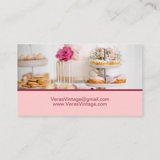  middag Tea Partij Visitekaartje (Achterkant)