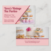 middag Tea Partij Visitekaartje (Voorkant / Achterkant)