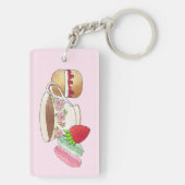 Middag Tea Party Macarons Teacup Cream Scone Sleutelhanger (achterkant)