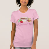 Middag Tea Party Macarons Teacup Cream Scone T-shirt (Voorkant)
