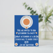 Middag thee uitnodiging (Staand voorkant)