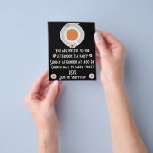 Middag thee uitnodiging flyer (Hand)