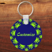 middag van de Sjabloon Triffids - Gepersonaliseerd Sleutelhanger (Voorkant)