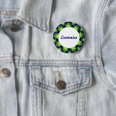 middag van de Sjabloon Triffids Ronde Button 5,7 Cm (In situ)