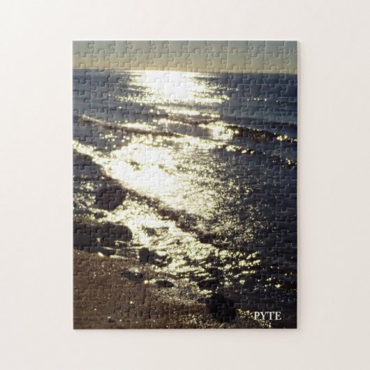 Middag zonreflectie op water legpuzzel (Verticaal)