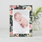 middagbloem bloedige geboorte aankondiging (Staand voorkant)