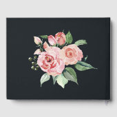 middagbloem elegant floral bruiloft guestbook gastenboek (Achterkant)