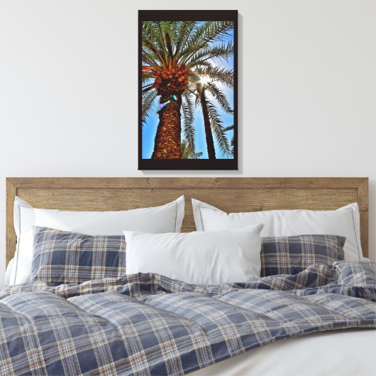 middagdatumboom canvas afdruk (Insitu (Slaapkamer))