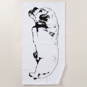 Middagdutje bij het water strandlaken (Voorkant)