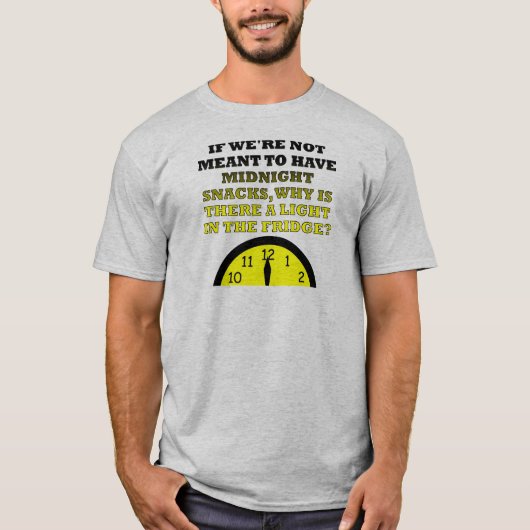 Middageten Koelkast Licht Funny T-Shirt (Voorkant)