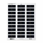 Middaghemelse Trouwadreslabel Etiket (Full Sheet)