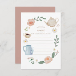 Middagmiddag Baby shower Advice Kaart