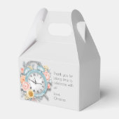 Middagmiddag Baby shower Tea Party Bedankdoosjes (Achterkant)