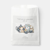 Middagmiddag Baby shower Tea Party Bedankzakje (Voorkant)