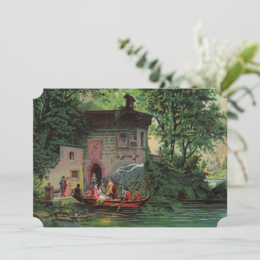 Middagmiddag bij de uitnodiging voor het Comomeer (Staand voorkant)