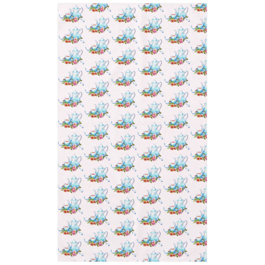 Middagmiddag het Patroon van de Waterverf van Tea Tafelkleed (Voorkant)